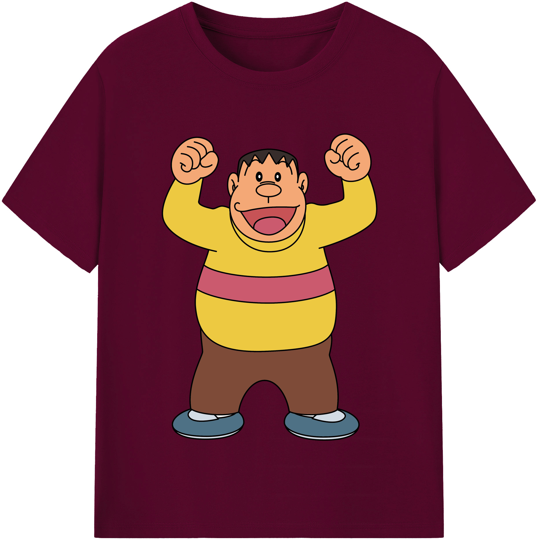 （画像用） ドラえもん 剛田武 Doraemon Gouta Takeshi レディースカジュアルプリントTシャツ（綿100％）